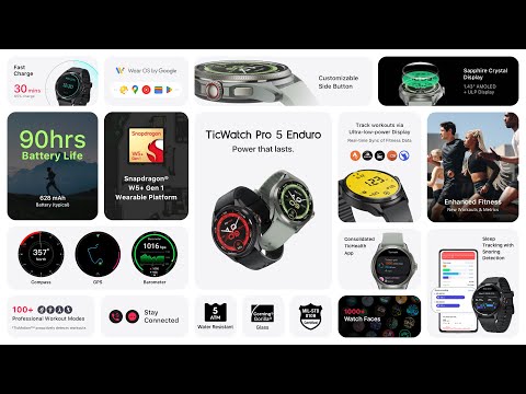 Mobvoi TicWatch Pro 5 Enduro smartwatch launches to a shrinking Wear OS market – Yanko Design