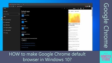 How to make Google Chrome default browser in Windows 10?