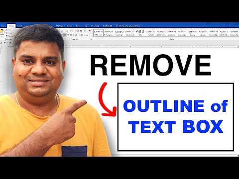 How to Remove Outline of Text Box in Word (Microsoft) - YouTube