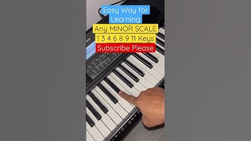 Play any Minor Scale by using this Easy Trick | Music | Piano Shorts | Easy Music Trick #shorts