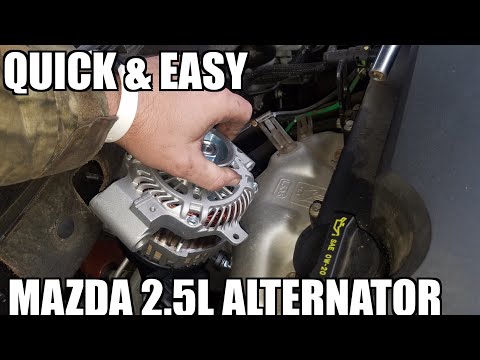 How to Replace Alternator 07-12 Mazda 6