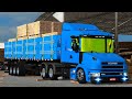 SCANIA 124g BICUDA MAIS TOP DO ETS2 NA GRANEL CARREGADA DE MADEIRA SERRADA