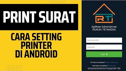 Cara print surat warga dari Aplikasi Administrasi RT