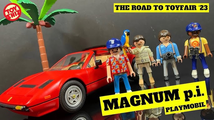 PLAYMOBIL MAGNUM P.I. Fans de la série c'est le set qu'il vous faut !  Ferrari 308 GTS Quattravalvole 