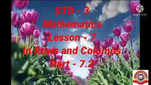 Standard 3 *Mathematics*Lesson - 7  In Rows and Columns   Part - 2