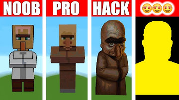 Villager NOOB vs PRO vs HACKER MINECRAFT Pixel Art Alex Skin 【まいぜん】初心者 vs プロチーター 村人作り対決！？マイクラ まいぜん