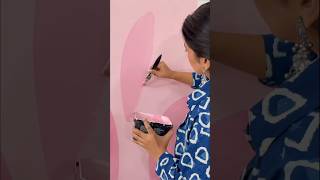 Painting On My Wall 😱 Part 2 🎨 #ShivangiSah #Shorts #YouTubeShorts #Art #DIY #Painting
