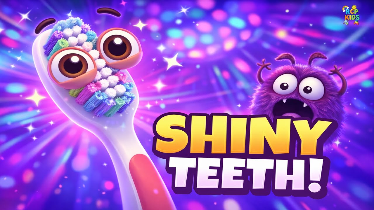 Brush Your Teeth Song | 2 Minute Tooth Brushing Song for Toddlers | The Sparkle Tooth Disco