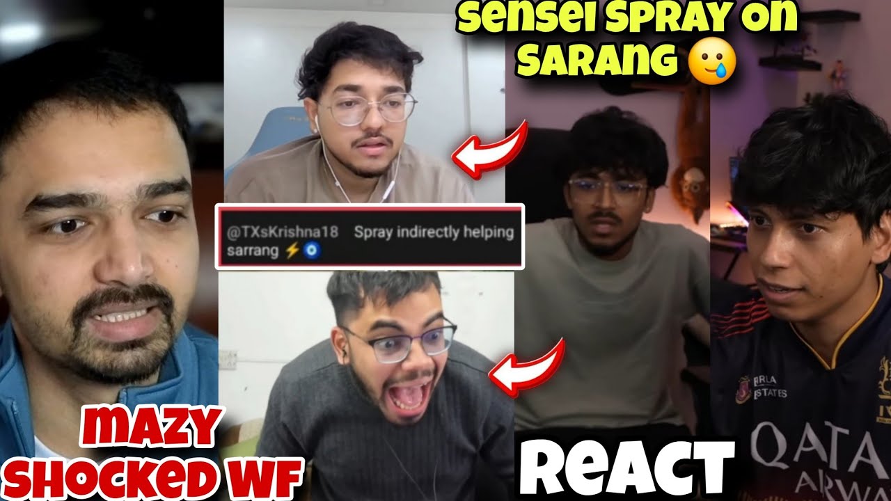 Mazy Shocked Wyldfang 😱 Sensei Spraygod On Sarang 🥺 Sensei Spray Crazy Reaction Casetoo 😂 RNTx Pov 🐐