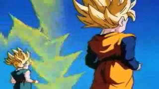 Goten And Trunks Fuse As Super Sayians