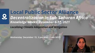 Localizing Climate Adaptation and Mitigation in Sub-Saharan Africa (Ayesha Dinshaw)