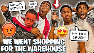 JAY GOT A CRUSH ON TYLER SISTER & WE WENT SHOPPING FOR WAREHOUSE!