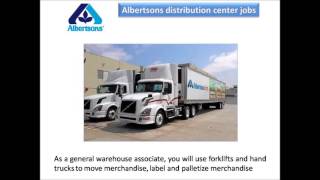 Albertsons distribution center jobs