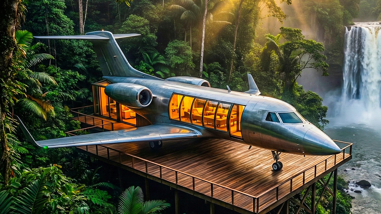 I Built a DREAM Jungle Hideaway from an Abandoned Private Jet