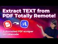 Extract Text from PDF Automatically with No Coding!