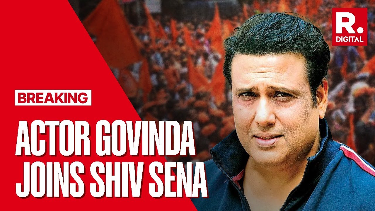 LIVE Actor Govinda Makes Political Comeback, Joins Shiv Sena Lok