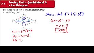Tests for Parallelograms