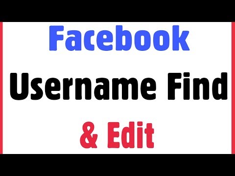 How To Edit Change & Find Facebook Profile Username