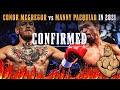 CONFIRMED!! Conor McGregor Approved to Fight Manny Pacquiao in 2021!!
