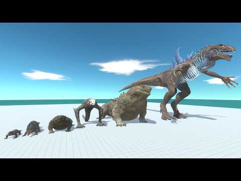 Komodo Dragon Evolution Team vs Carnivore Dinosaurs and Aquatics - Ultimate Boss Battle