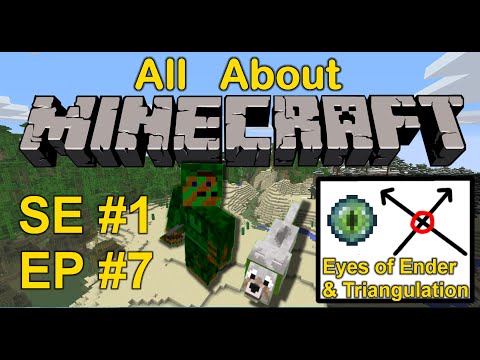Minecraft tutorial: All About Eyes of Ender & End Portal Location - triangulation