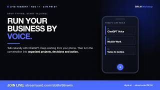 Run Your Business by Voice: ChatGPT Voice, Mobile and Projects 📱