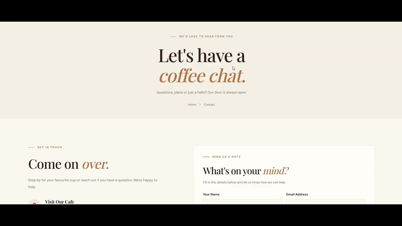 ☕ BREW & BEAN | Modern Coffee Shop Website Using HTML & CSS | Multi ...