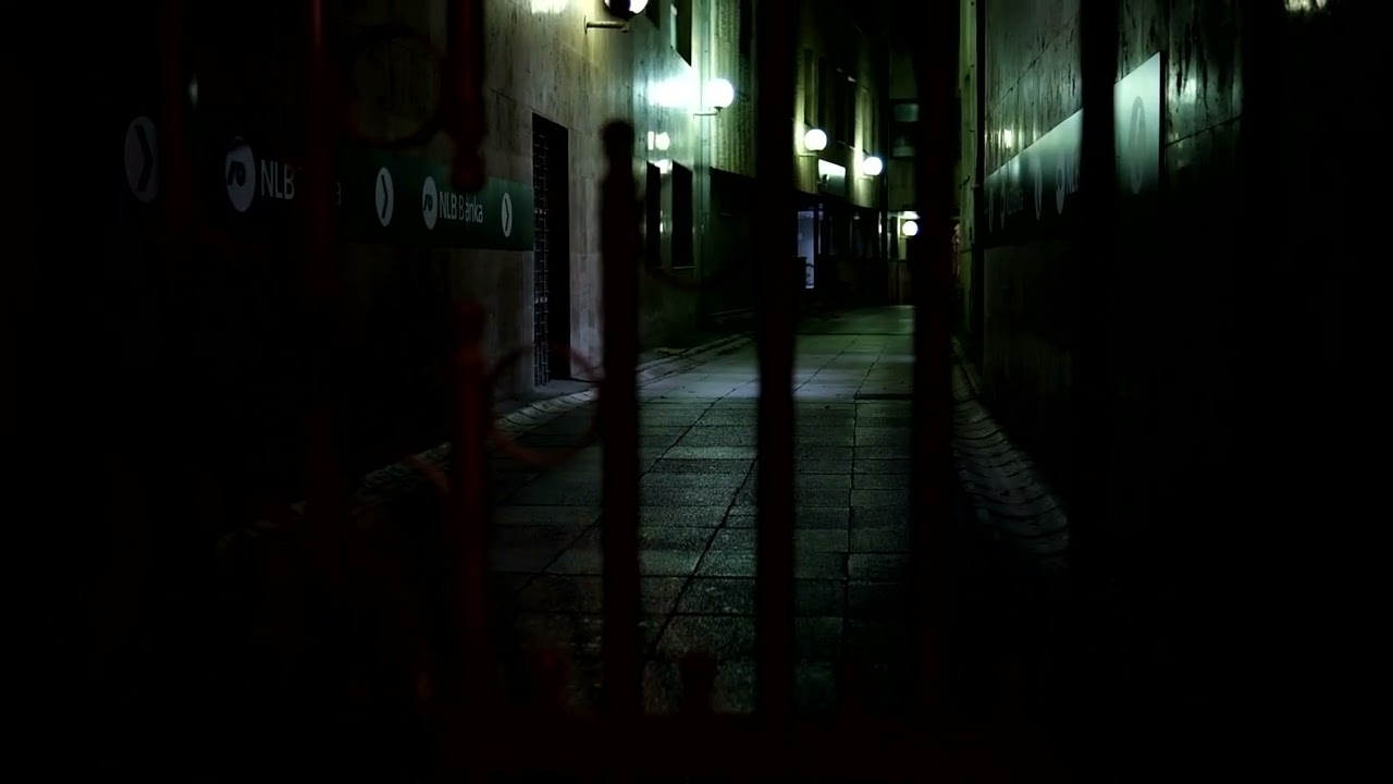 City Passage At The Night Video Footage | OrangeHD.com