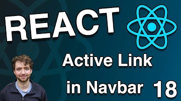 Create an Active Page Link in Navbar - React Tutorial 18