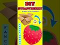 STRAWBERRY FANCY DRESS🍓#strawberry #diy #papercraft  #shorts #creative