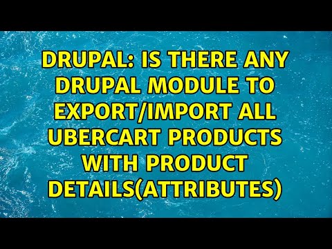 Is there any drupal module to export/import all ubercart products with product details(attributes)