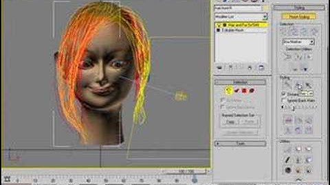 Create three different hairstyles in 3dsmax PART 2