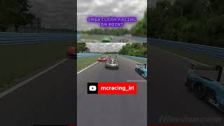 IMSA series racing compared to Simicube is Levels - Clean races more often than not #iracing