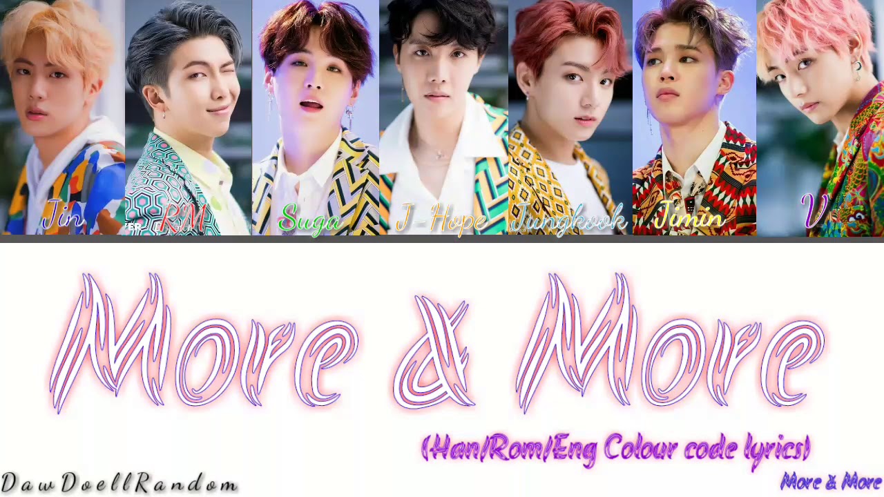 How would BTS sing TWICE - More & More (Han/Rom/Eng colour code lyric)
