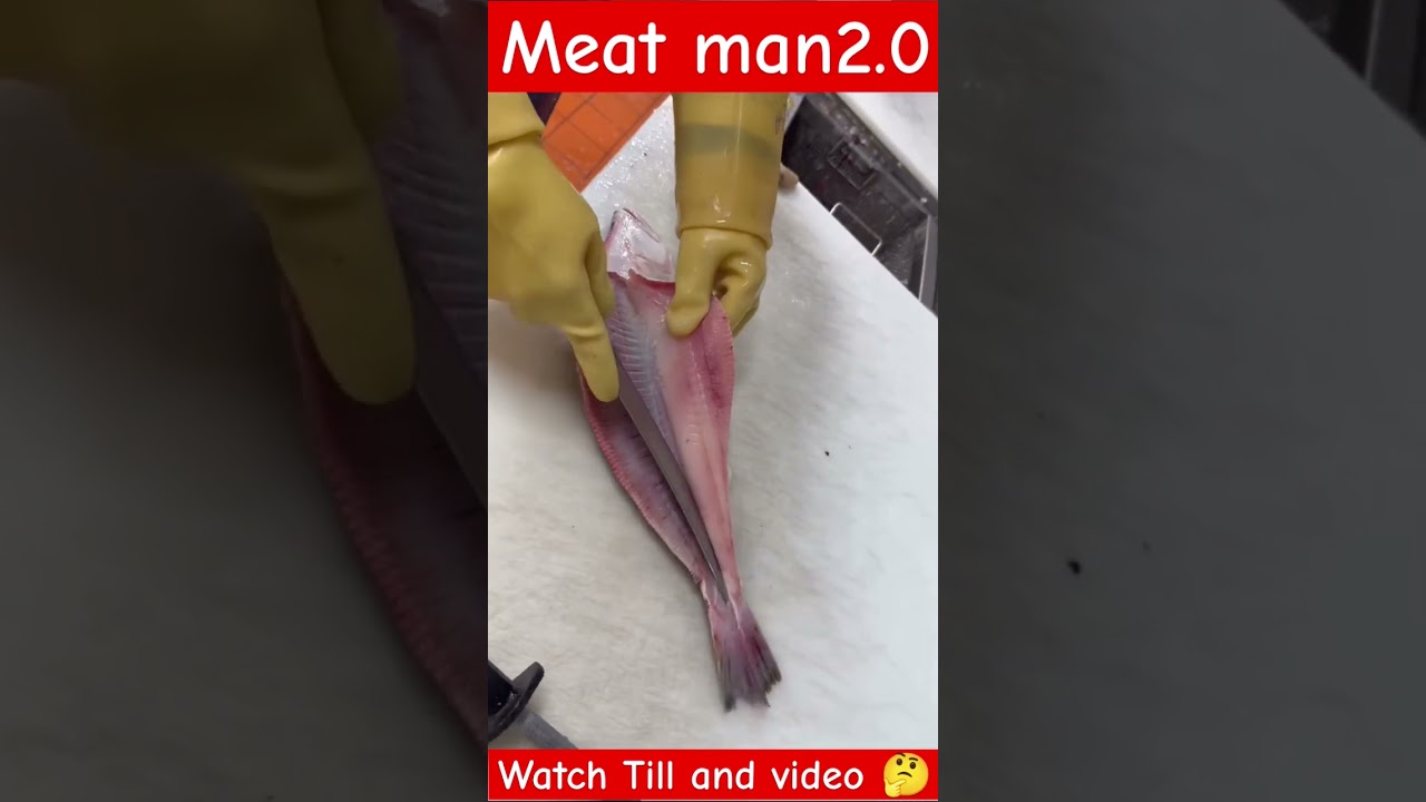 Special fish meat cutting skills 