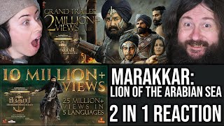 Marakkar: Lion of the Arabian Sea | OFFICIAL TRAILER & GRAND TRAILER | 2 in 1 REACTION! | irh daily