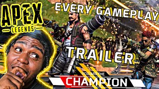 Reacting To Every Apex Legends Gameplay Trailer(First Time)- They Are Lit!