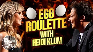 Egg Roulette with Heidi Klum | The Tonight Show Starring Jimmy Fallon