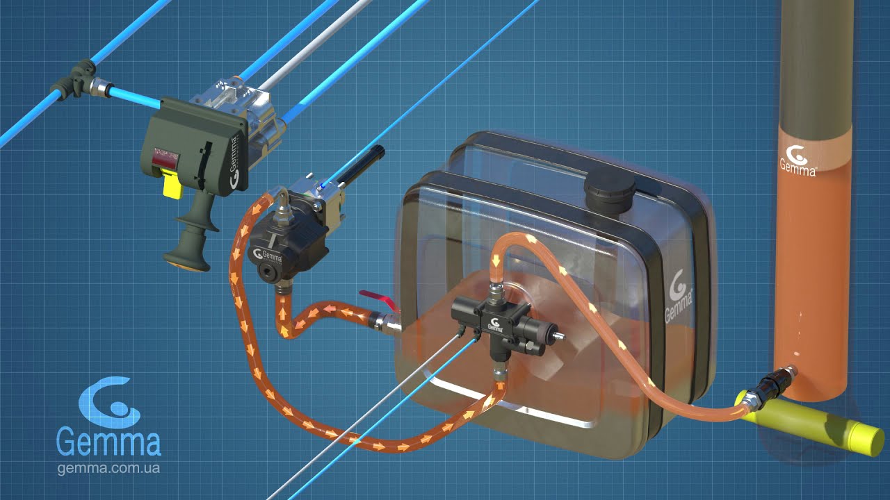 Монтаж гидравлики GEMMA на тягач