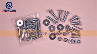 Automatic fastener screw packing machine with weighing check system