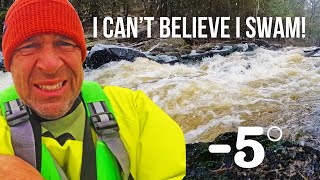 Winter Camping by Kayak  A Solo River Kayak Camping Adventure