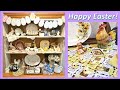 Vintage Easter Decor and Hutch Display