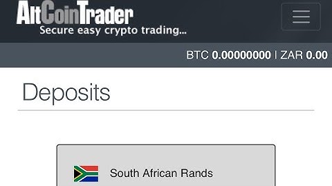 How to deposit ZAR/NAD into your AltCoinTrader account!
