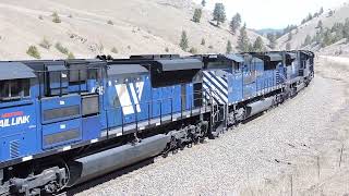 Montana Rail Link Freights in the years of 2021-2023