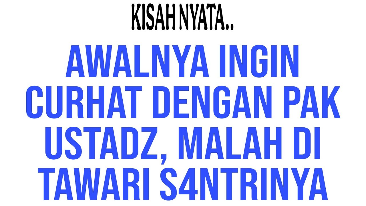 Tawaran Menarik Yang Tak Mungkin Bisa Di Tolak - Kisah Nyata