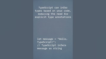 Type Inference  TypeScript