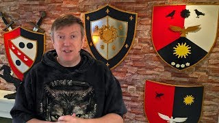 How to Make a Decorative Shield from Foam board (in 4K) LARP, Cosplay