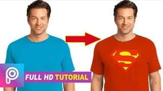 Simple T-shirt into Superman T-Shirt | PicsArt 2018 Tutorial |Raj photo editing tutorial screenshot 4