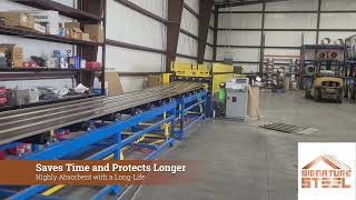 Applying Condenstop to Metal During Production | Amazing Condensation Barrier for Metal Roofs