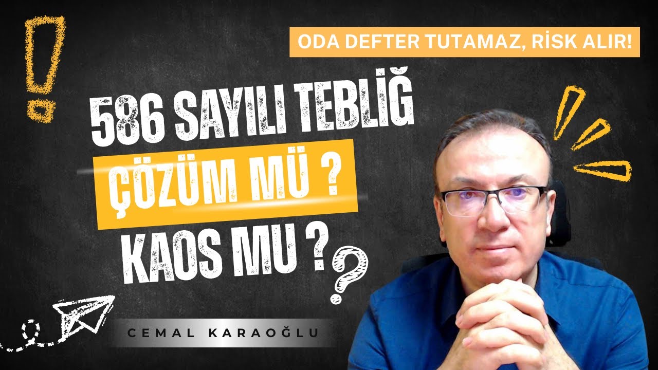 586 SAYILI TEBLİĞ İLE ODALARIN MUHASEBE YAPMASI: HUKUKİ RİSKLER, YETKİ KARMAŞASI VE TEHLİKELER